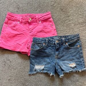 Cat & Jack Vibrant Pink and Classic Blue Shorts Duo